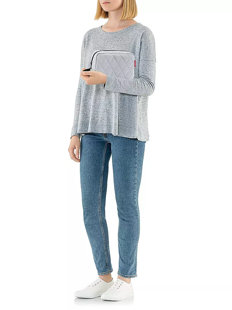 REISENTHEL | Toilettentasche - Cosmeticpouch RHOMUBS light grey | hellgrau
