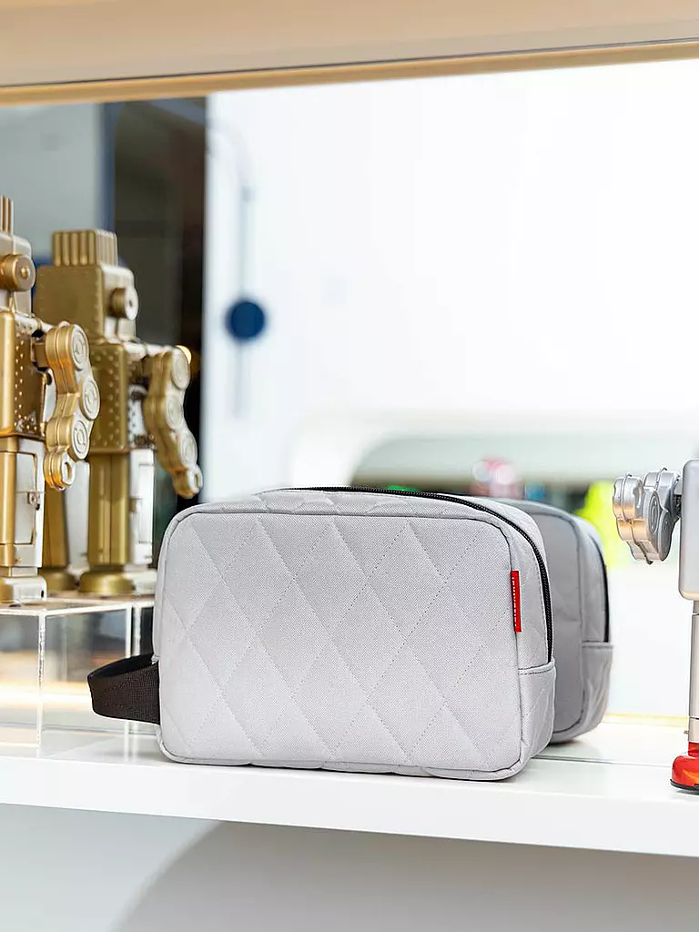 REISENTHEL | Toilettentasche - Cosmeticpouch RHOMUBS light grey | hellgrau