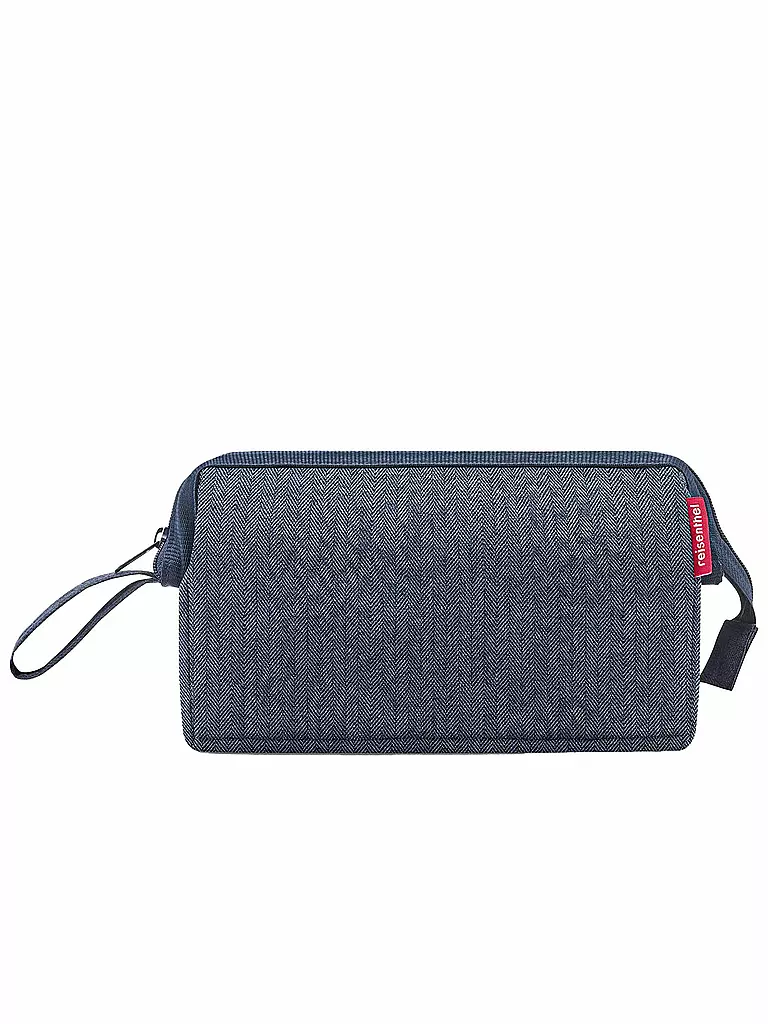 REISENTHEL | Toilettetasche 26x18cm Herringbone Dark Blue | dunkelblau