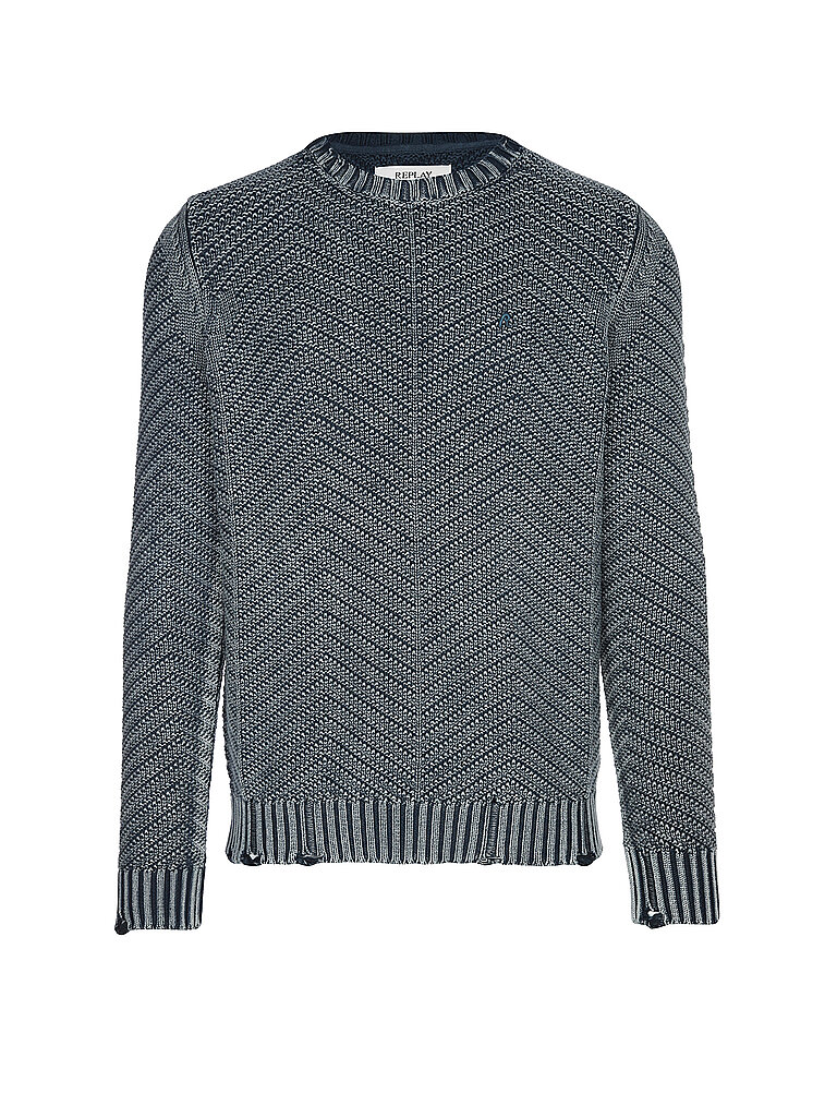 REPLAY Pullover blau | XXL