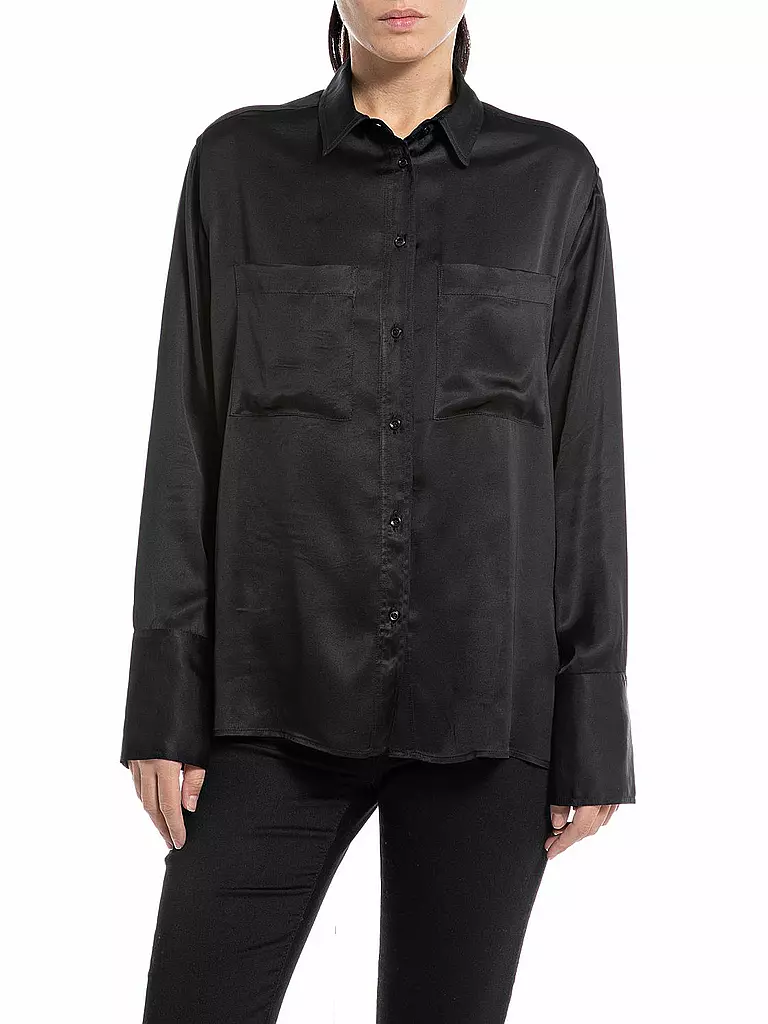 REPLAY | Bluse  | schwarz