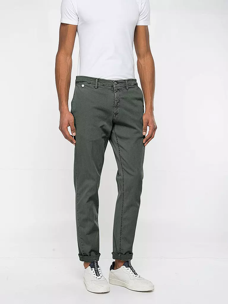 REPLAY | Chino Regular Fit " Benni " Hyperflexx | olive