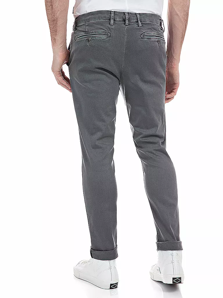 REPLAY | Chino Slim Fit " Zeumar " Hyperflex | grau