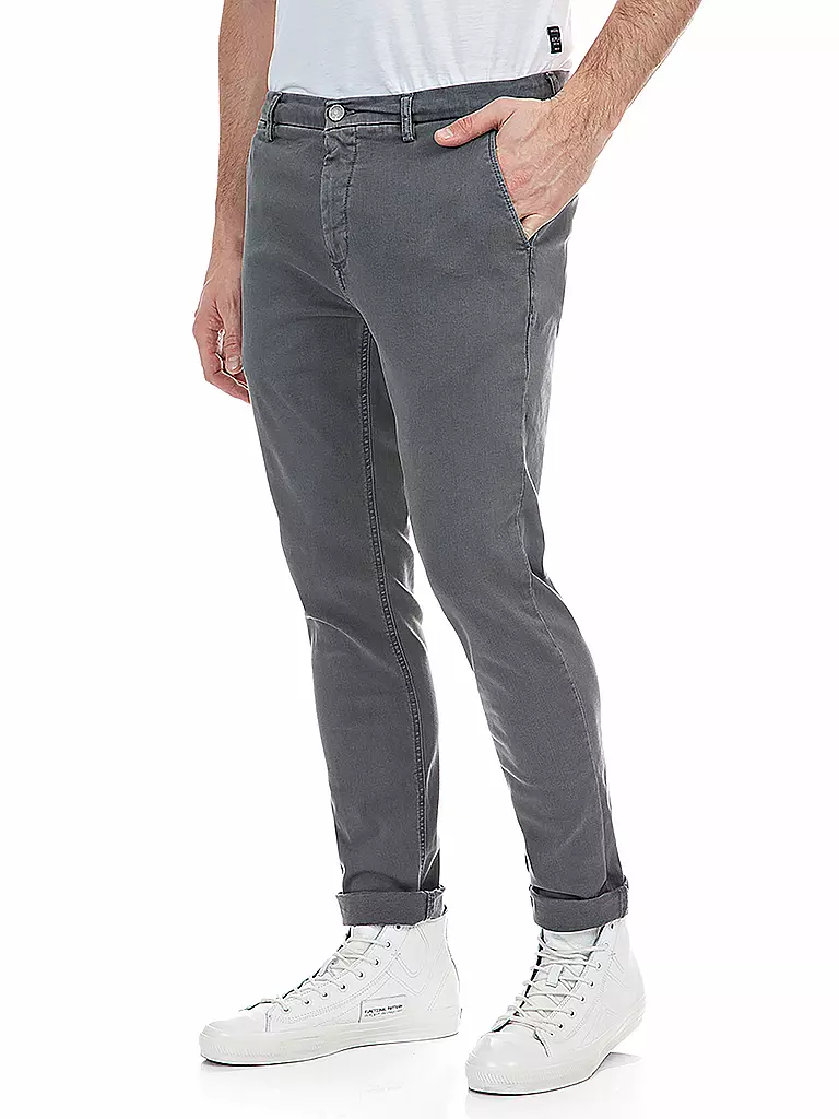 REPLAY | Chino Slim Fit " Zeumar " Hyperflex | grau