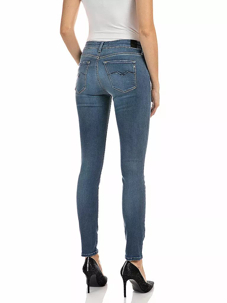 REPLAY | Highwaist Jeans Slim Fit " Luzien " Hyperflex | blau