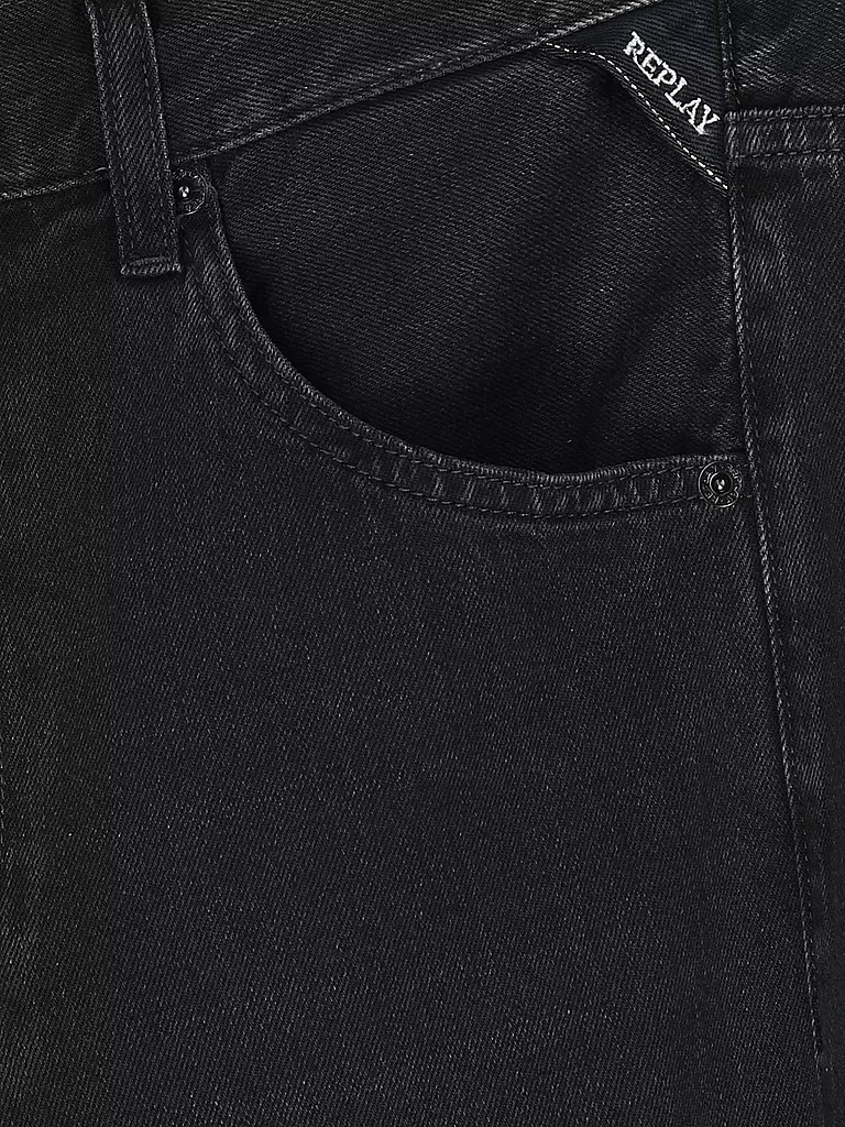REPLAY | Jeans Barrel Leg Fit | schwarz