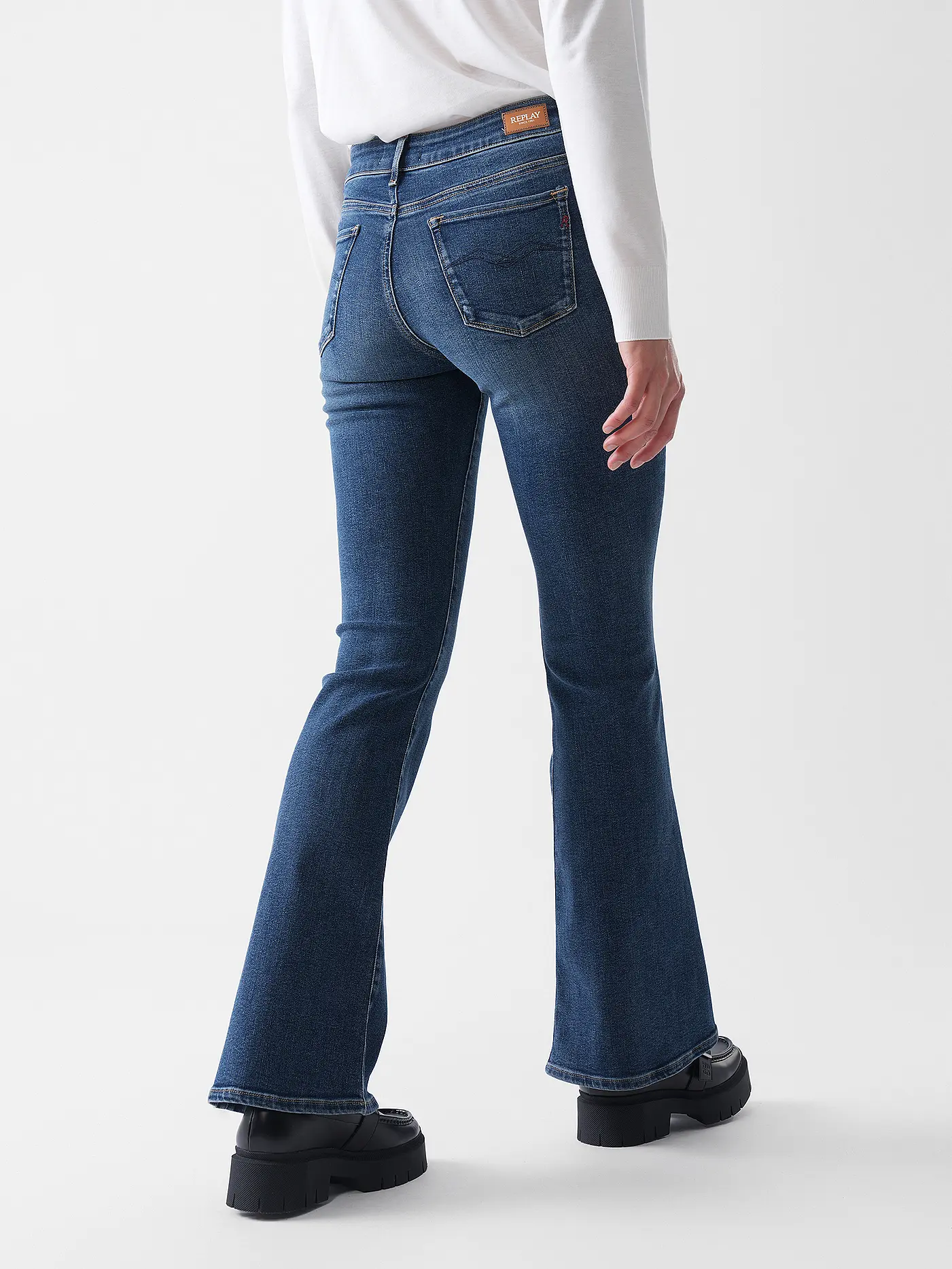 REPLAY | Jeans Bootcut JOELLA | dunkelblau