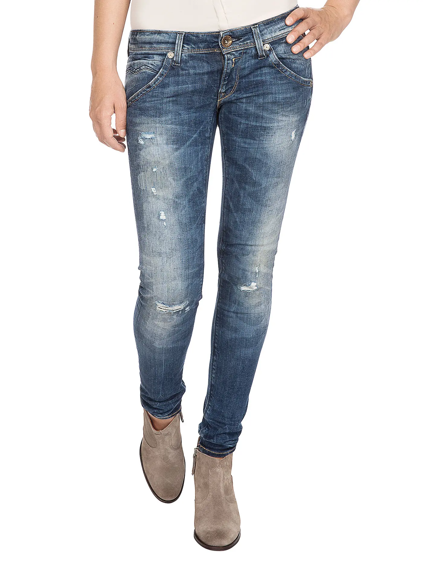 REPLAY | Jeans Skinny Fit "Suzanne" | blau
