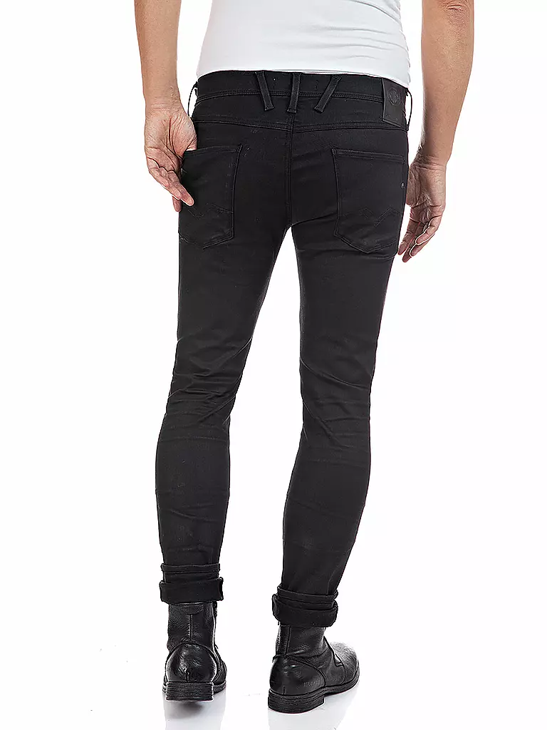 REPLAY | Jeans Slim Fit " Anbass " Hyperflex | schwarz