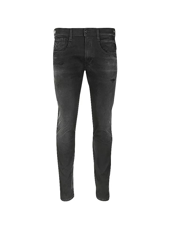 REPLAY | Jeans Slim Fit ANBASS HYPERFLEX PLUS | schwarz