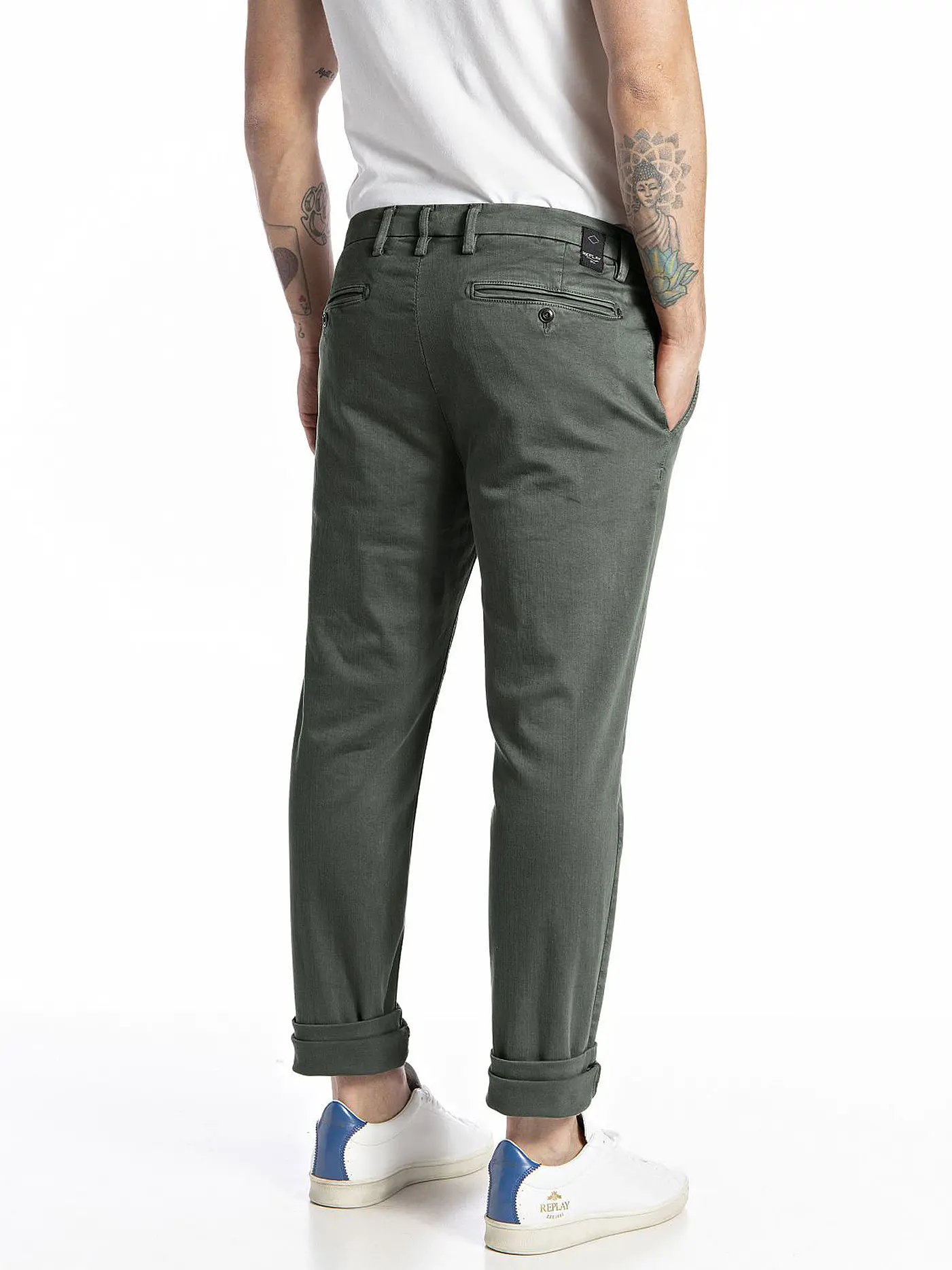 REPLAY | Jeans Slim Fit ZEUMAR - Hyperflex | dunkelgrün
