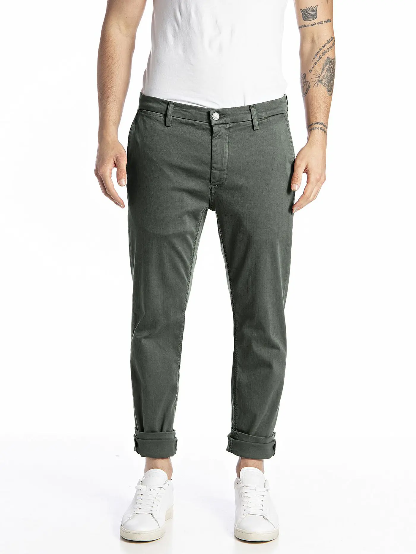 REPLAY | Jeans Slim Fit ZEUMAR - Hyperflex | dunkelgrün