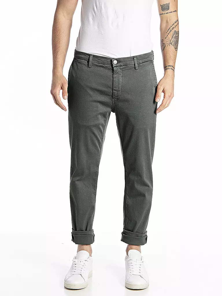 REPLAY | Jeans Slim Fit ZEUMAR - Hyperflex | dunkelgrün