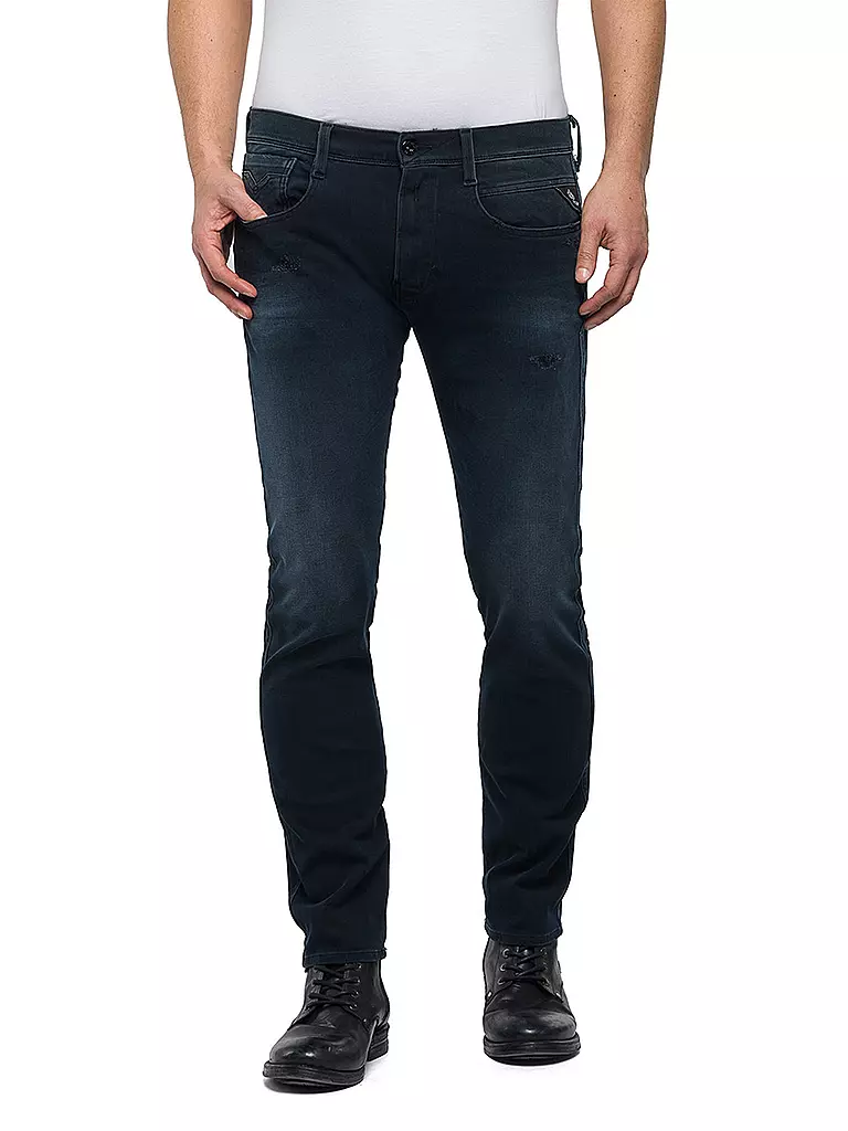 REPLAY | Jeans Slim-Fit "Anbass - Hyperflex Plus" | blau