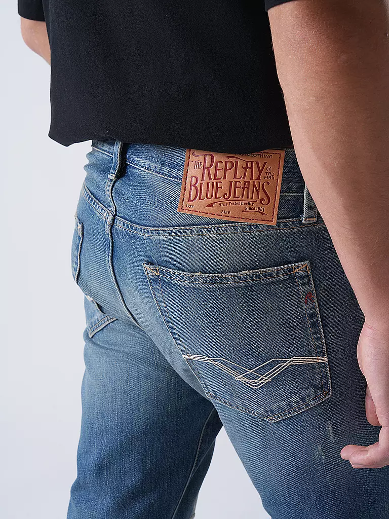 REPLAY | Jeans Tapered Fit | blau