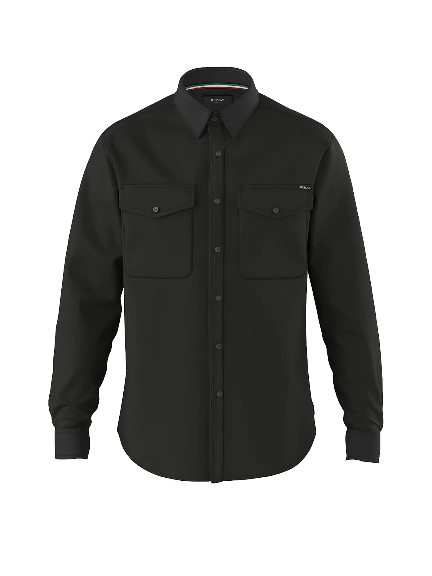 REPLAY | Jeanshemd  | schwarz