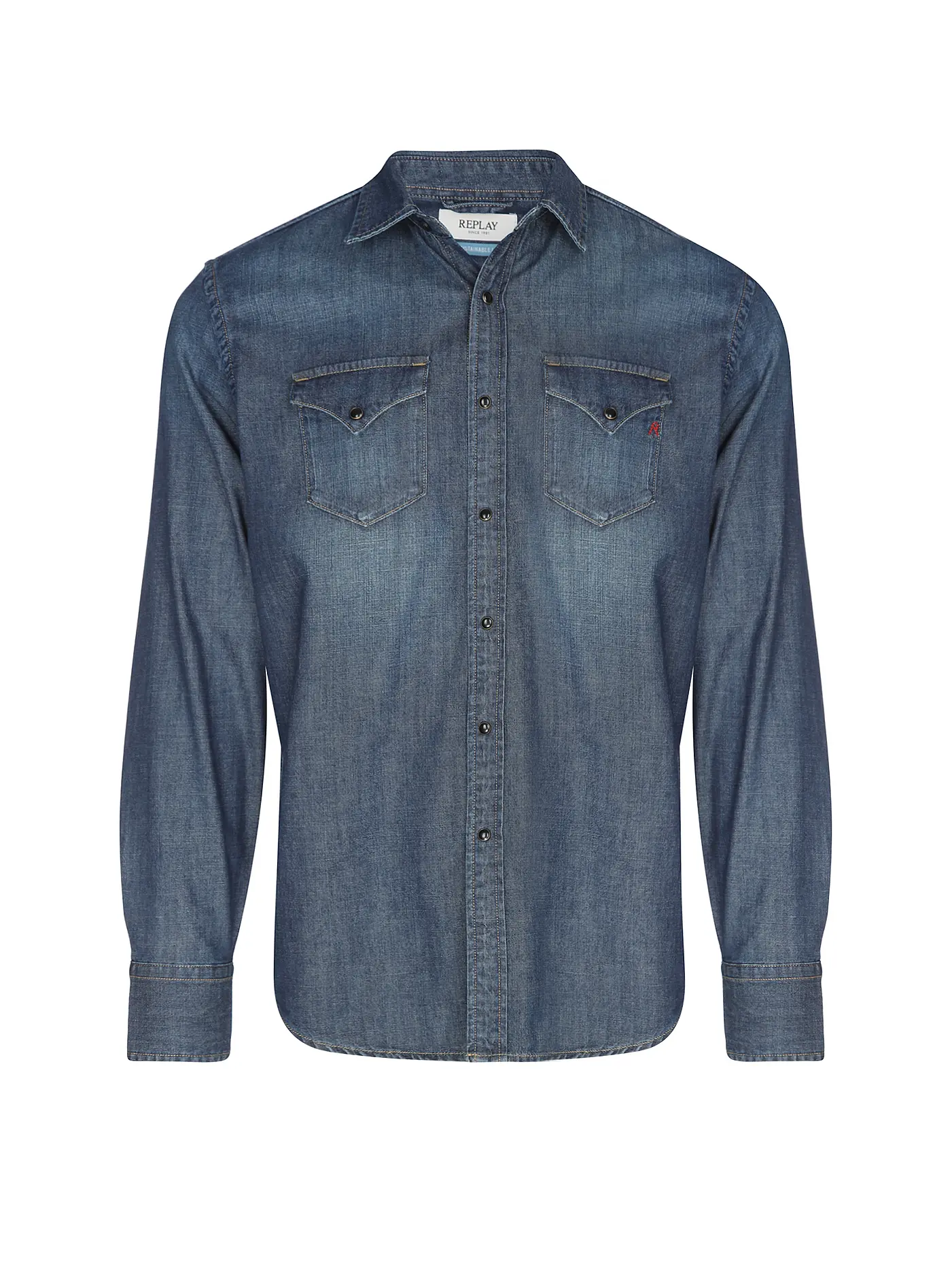 REPLAY | Jeanshemd  | blau