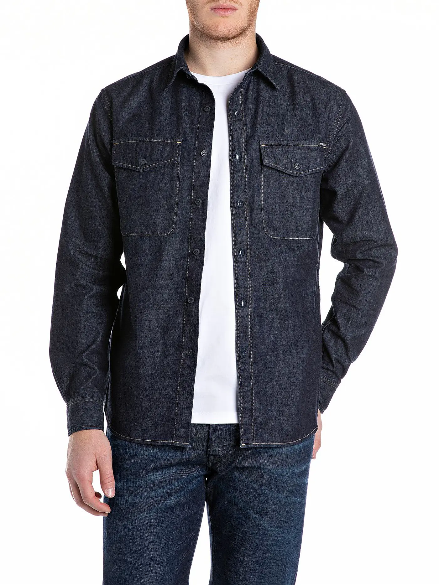 REPLAY | Jeanshemd  | blau