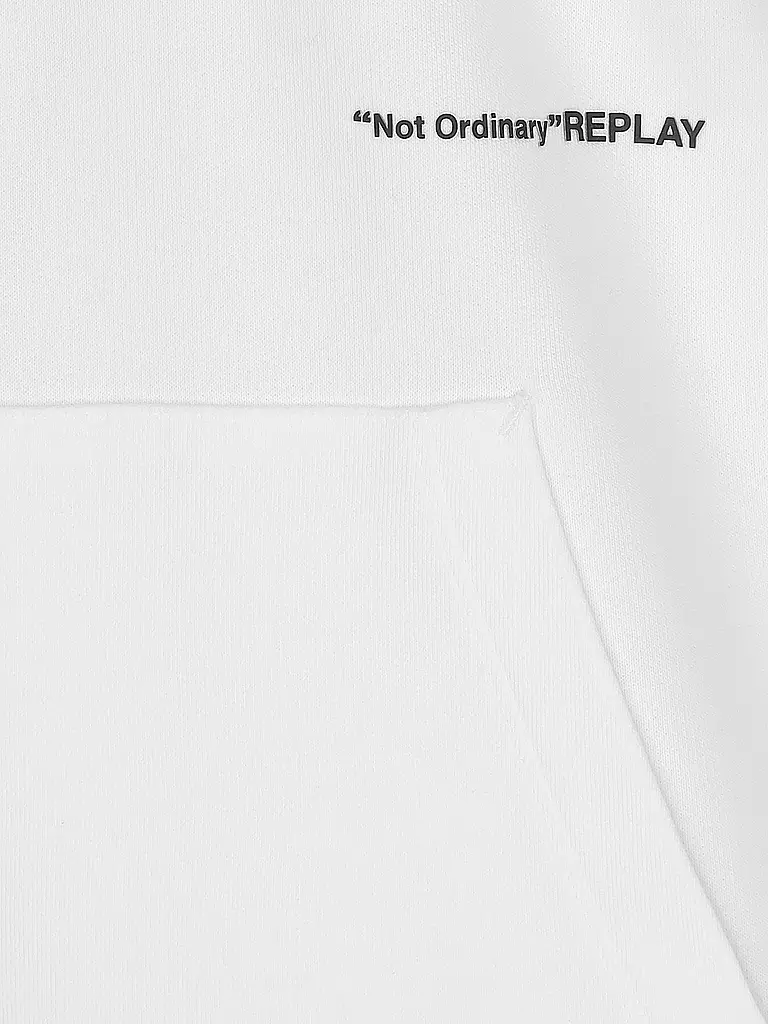 REPLAY | Kapuzensweater - Hoddie  | weiß