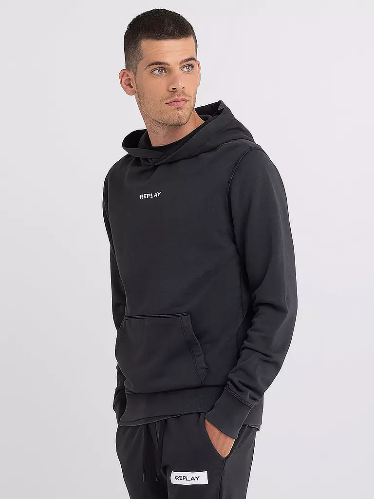 REPLAY | Kapuzensweater - Hoodie | schwarz