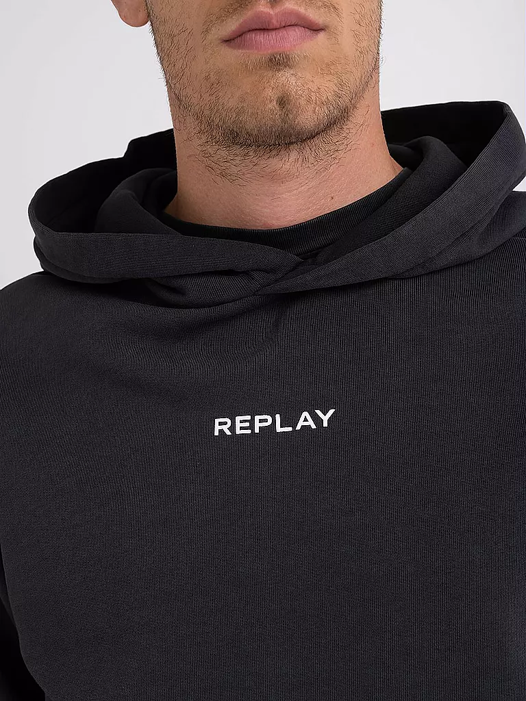 REPLAY | Kapuzensweater - Hoodie | schwarz