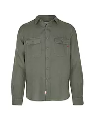 REPLAY | Leinenhemd Regular Fit  | olive