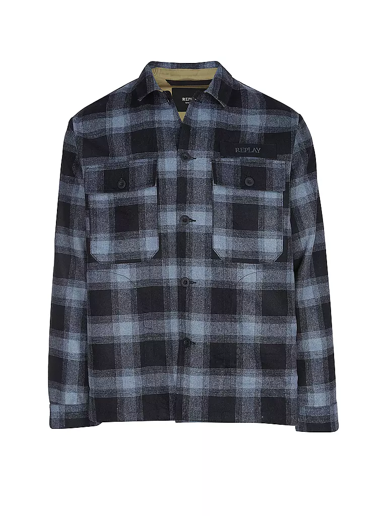 REPLAY | Overshirt  | blau
