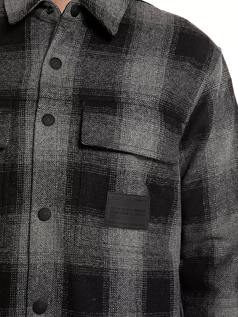 REPLAY | Overshirt | grau