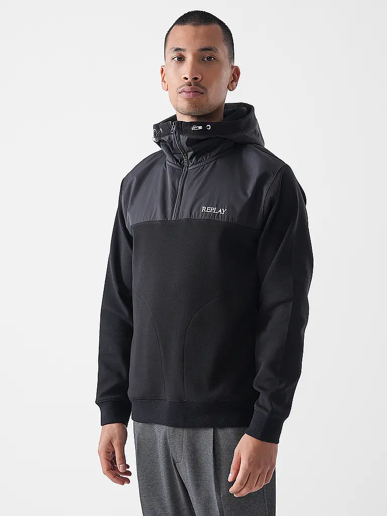 REPLAY | Sweatjacke  | schwarz