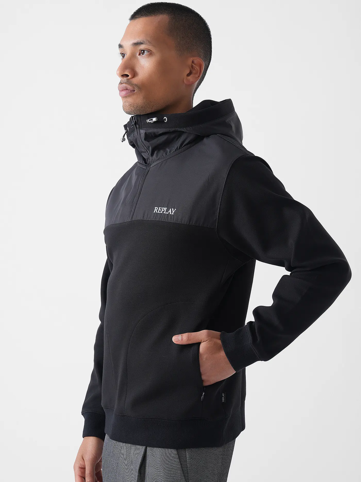 REPLAY | Sweatjacke  | schwarz