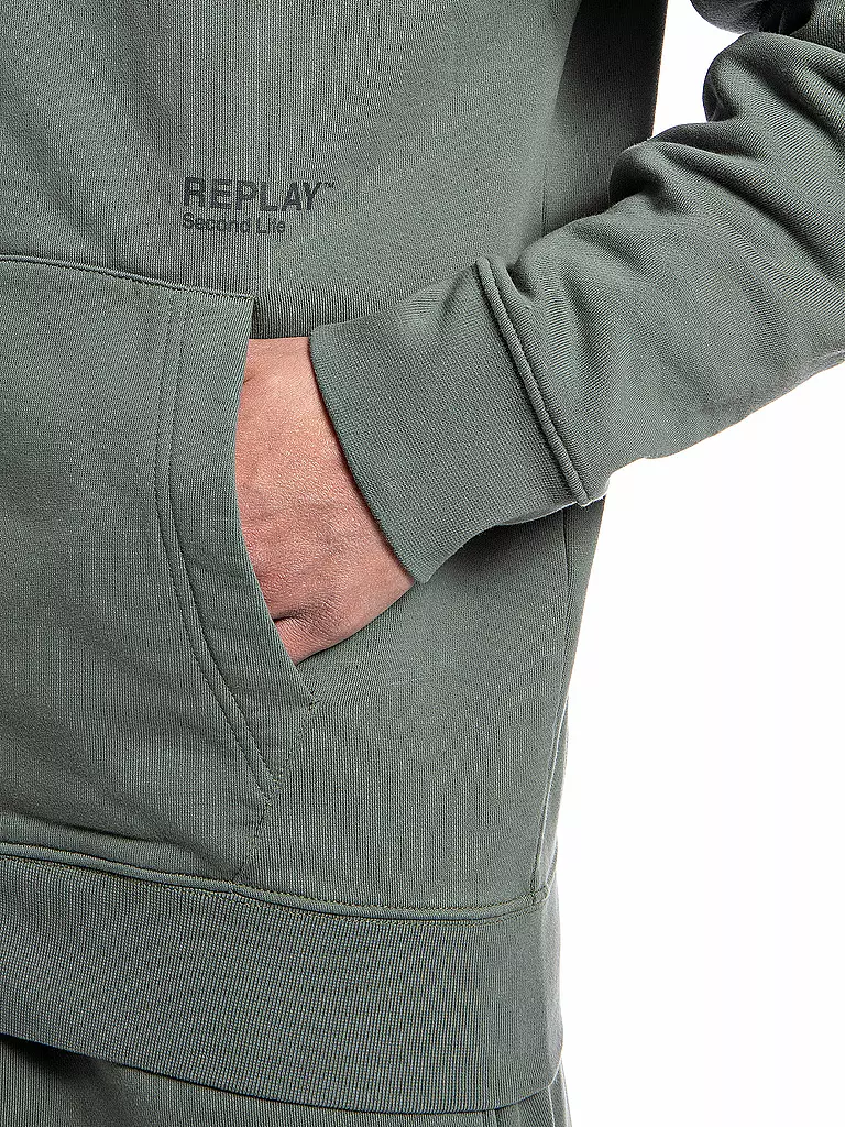 REPLAY | Sweatjacke  | grün