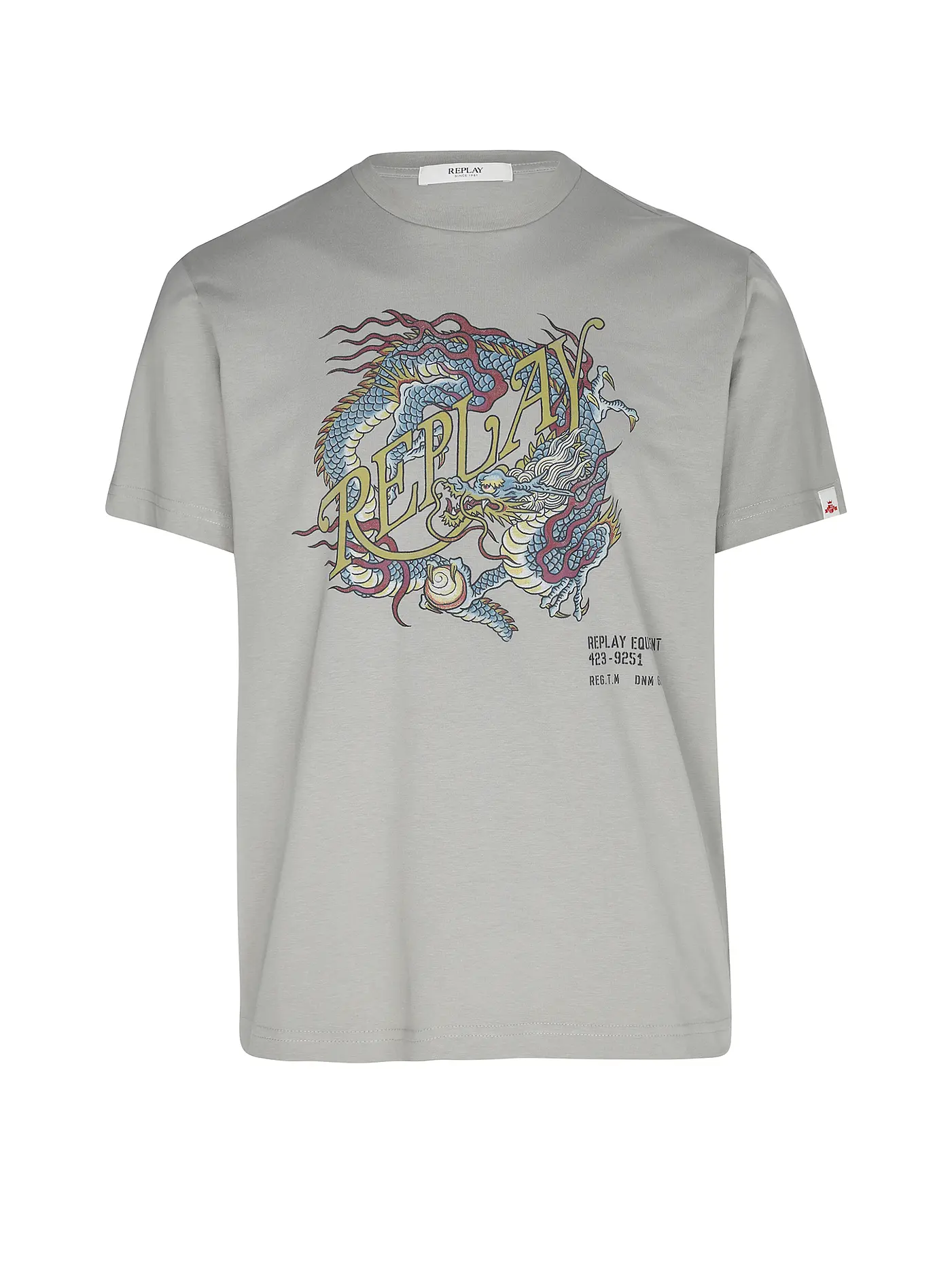 REPLAY | T-Shirt  | grau
