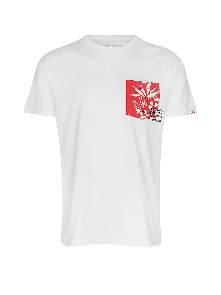 REPLAY | T-Shirt  | weiss