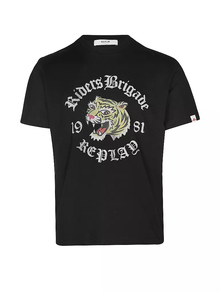REPLAY | T-Shirt  | schwarz