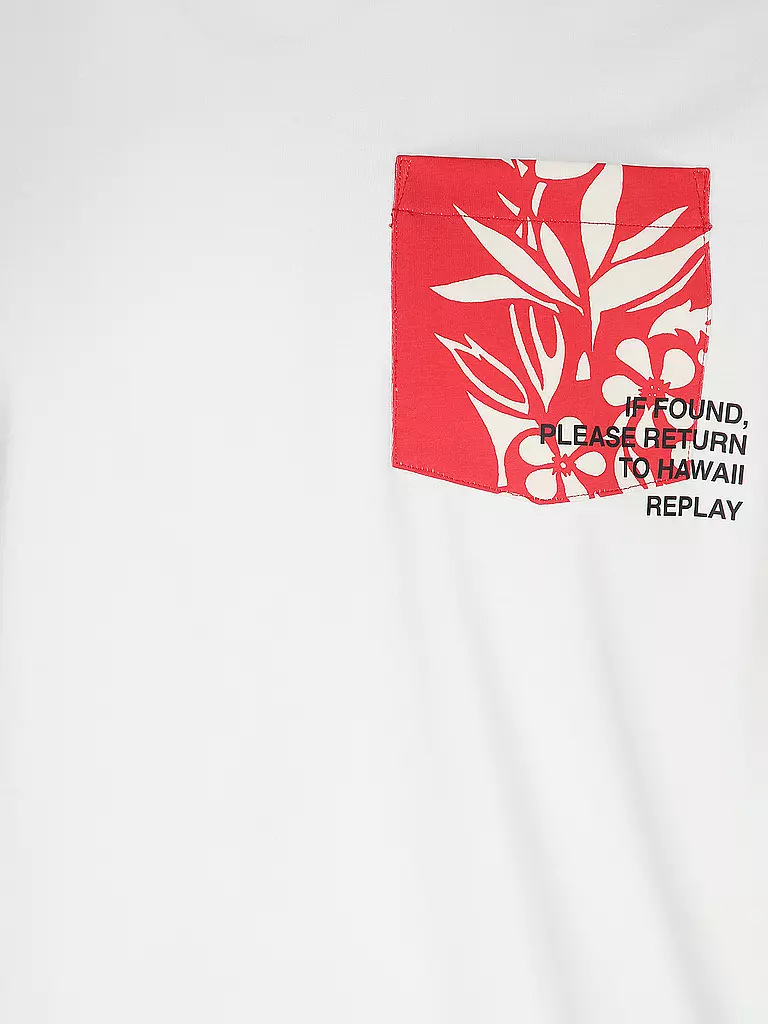 REPLAY | T-Shirt  | weiss