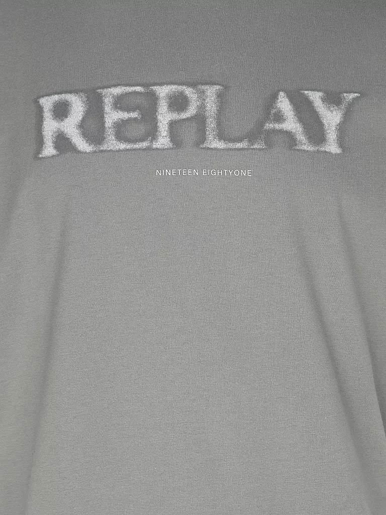 REPLAY | T-Shirt  | grau