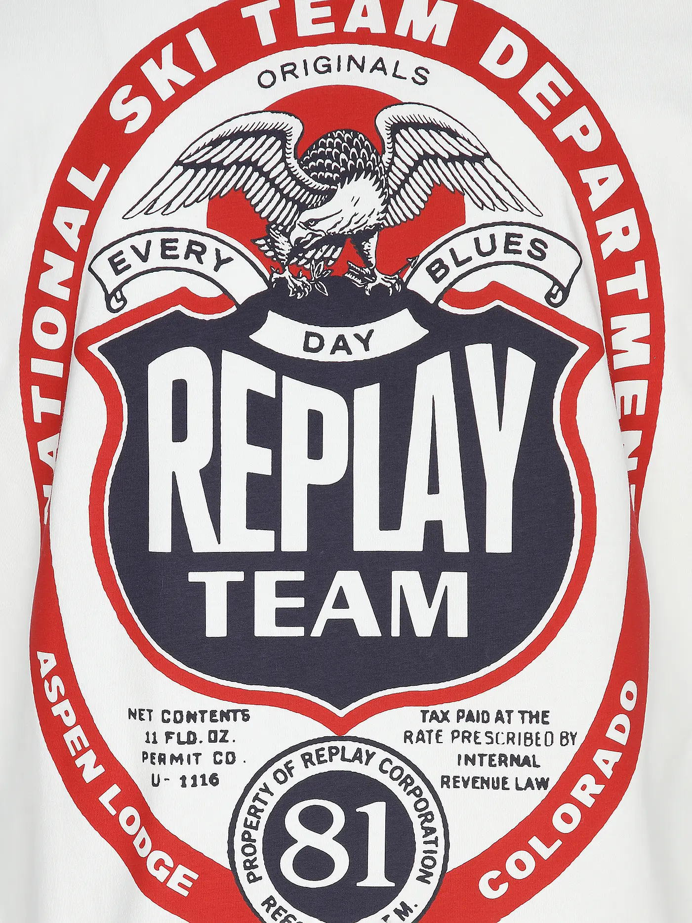 REPLAY | T-Shirt  | weiss