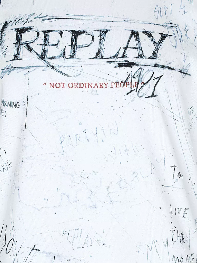 REPLAY | T-Shirt  | weiss