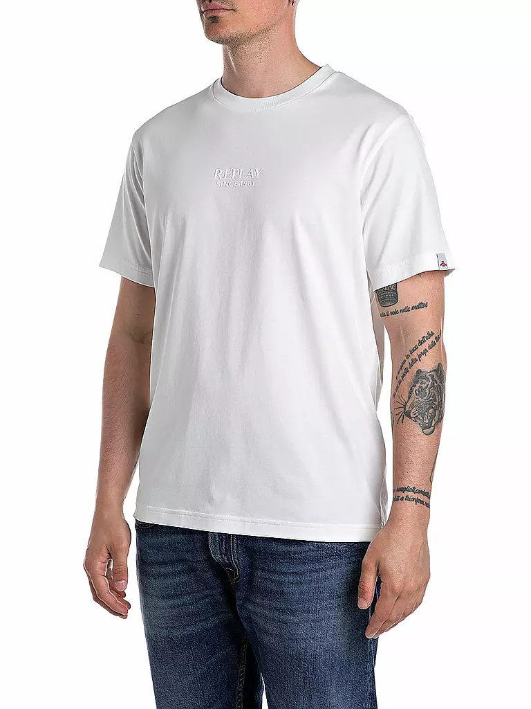 REPLAY | T-Shirt  | weiss
