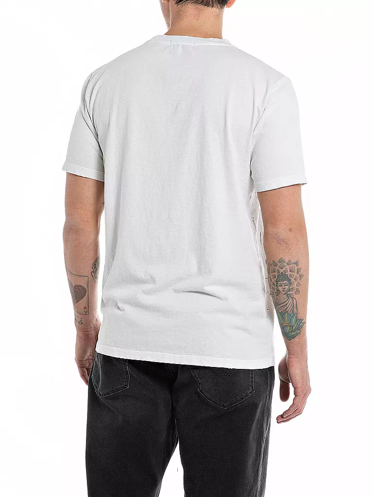 REPLAY | T-Shirt  | weiss
