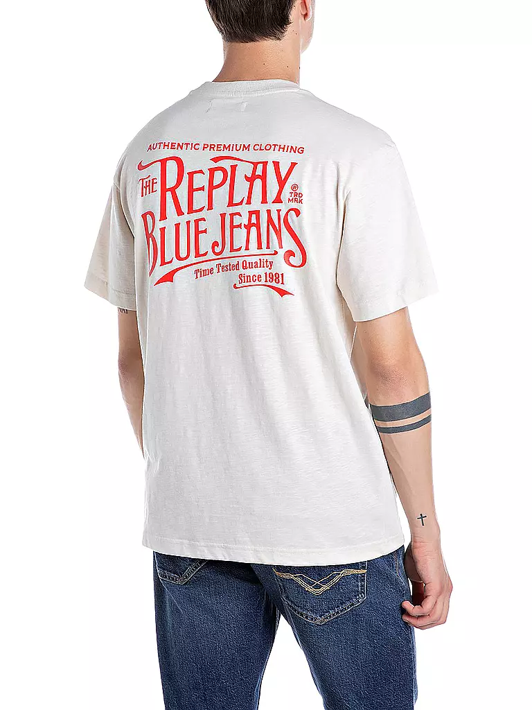 REPLAY | T-Shirt  | weiss