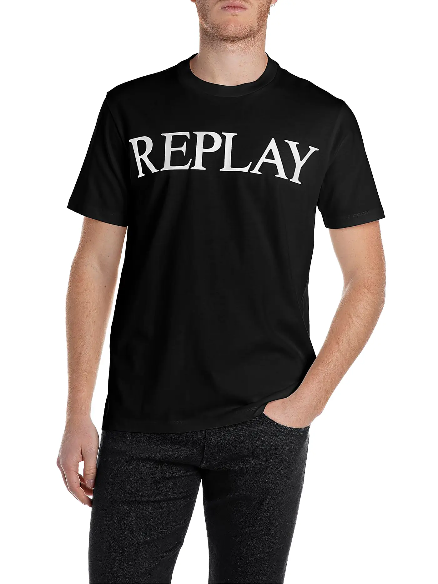 REPLAY | T-Shirt | schwarz