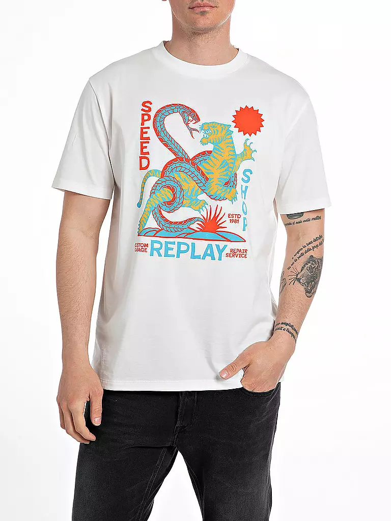 REPLAY | T-Shirt | weiss
