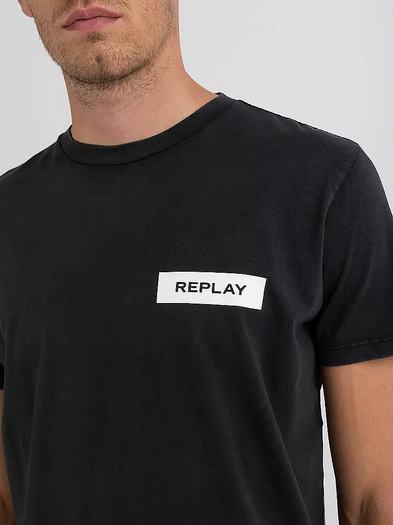 REPLAY | T-Shirt | schwarz