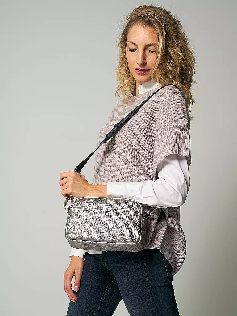 REPLAY | Umhängetasche - Mini Bag | silber