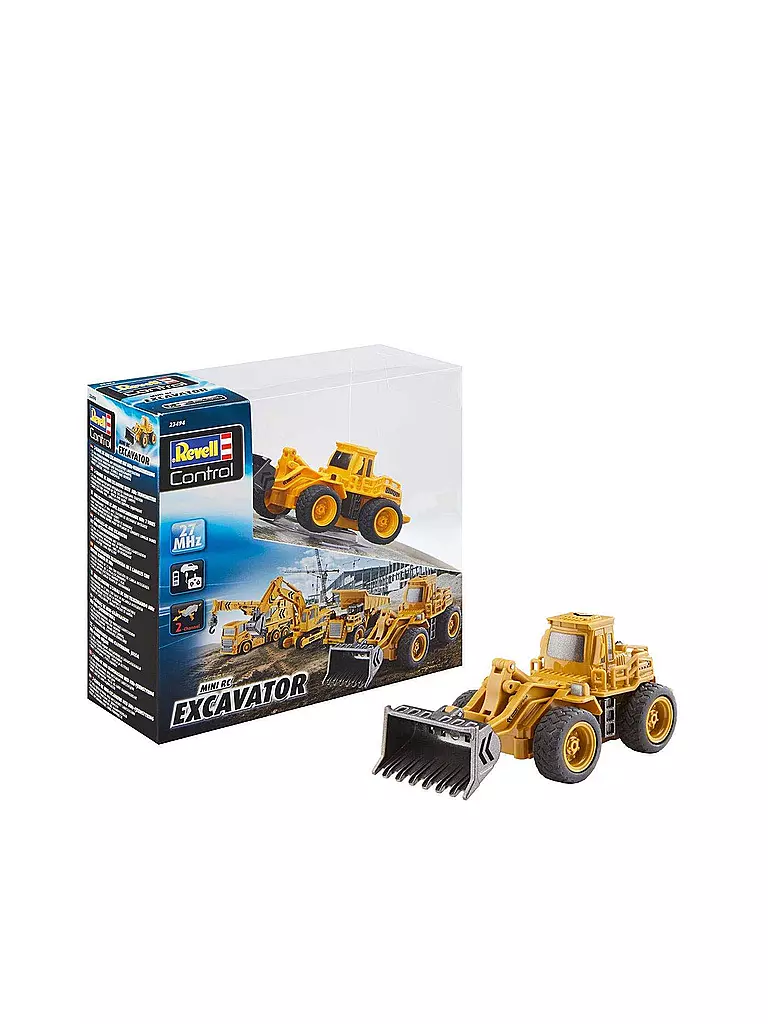 REVELL | Mini RC Construction Cars Excavator | transparent