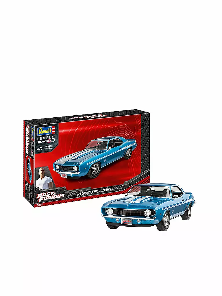 REVELL | Modellbausatz -  Fast & Furious 1969 Chevy Camaro Yenko 07694 | keine Farbe