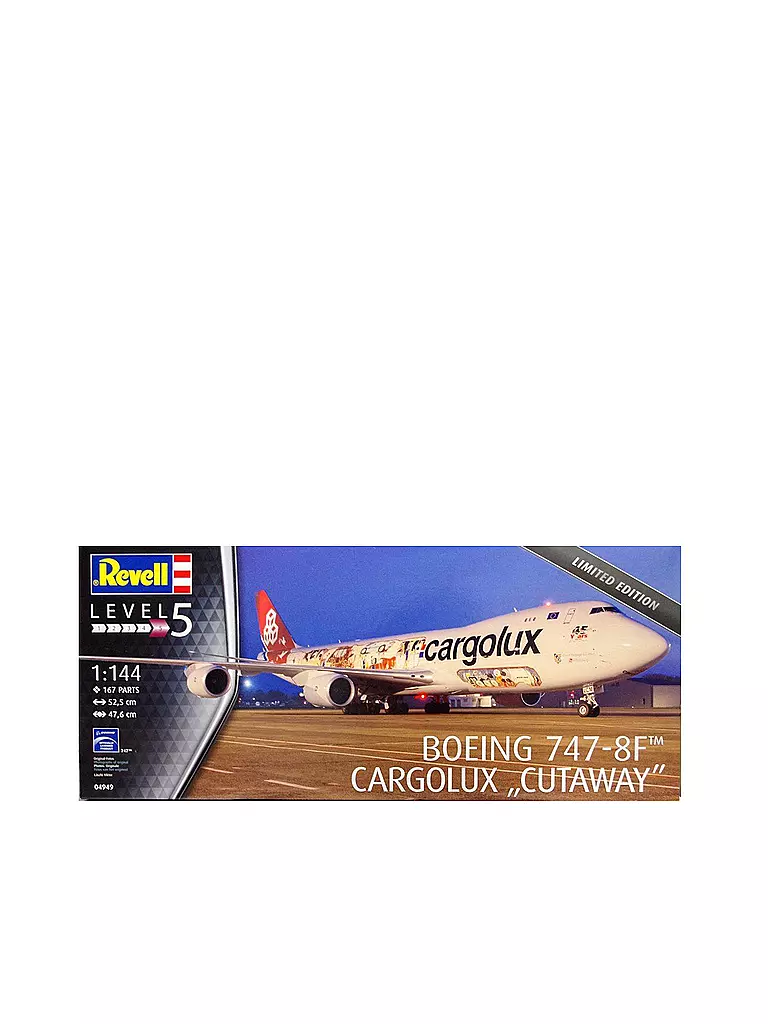REVELL | Modellbausatz - Boeing 747-8F Cargolux Cutaway  | 