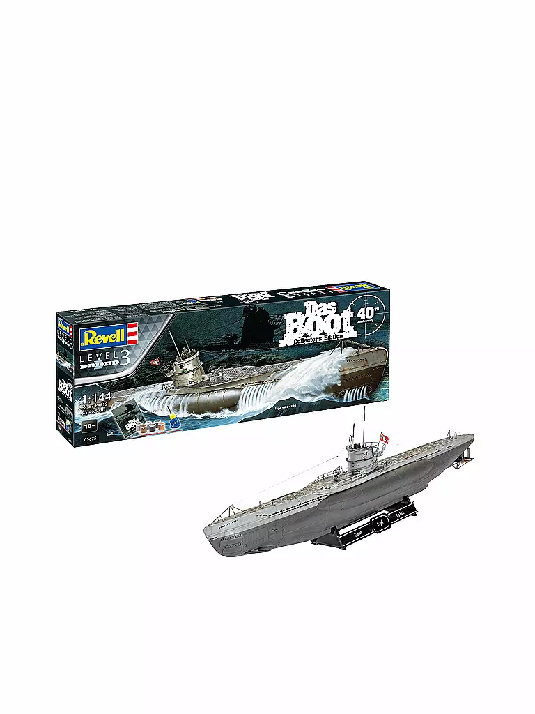 REVELL | Modellbausatz - Das Boot Collector's Edition - 40th Anniversary U96 (Type VII C) 05675 | keine Farbe