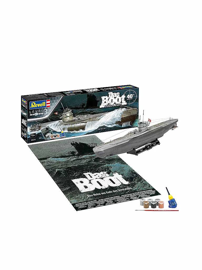 REVELL | Modellbausatz - Das Boot Collector's Edition - 40th Anniversary U96 (Type VII C) 05675 | keine Farbe